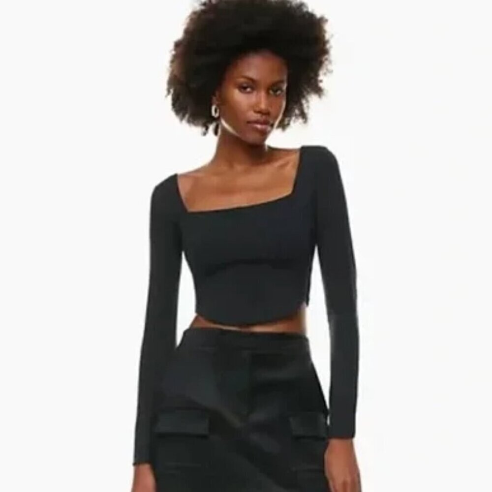 Aritzia Babaton Contour Reframe Bustier Black Size Medium